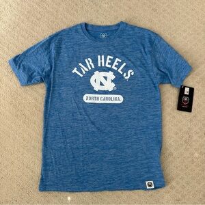 North Carolina Tar Heels Blue Graphic Crewneck T-Shirt Youth Large NWT